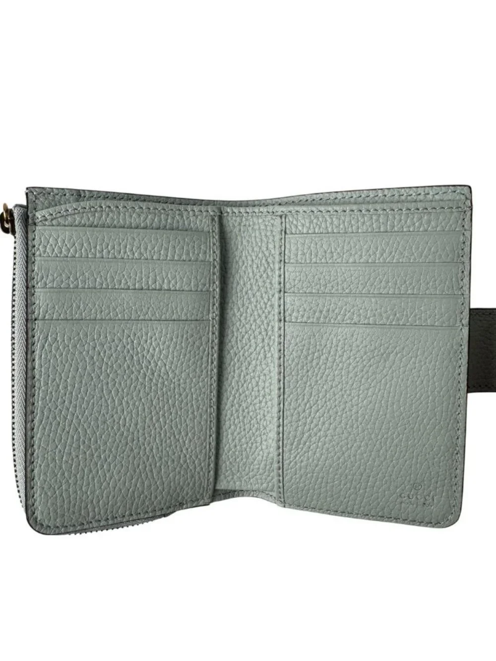 Gucci Double Compact Wallet with Bamboo